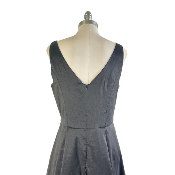 Betsy & Adam Lace Hi-Low A Line Evening Dress in Black - Picture 10 of 10